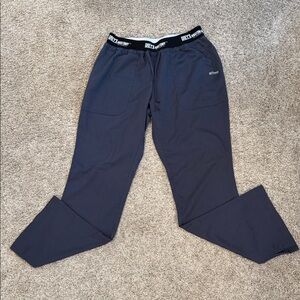 Women’s Small Petite Grey's Anatomy Dark Gray Scrub Pants